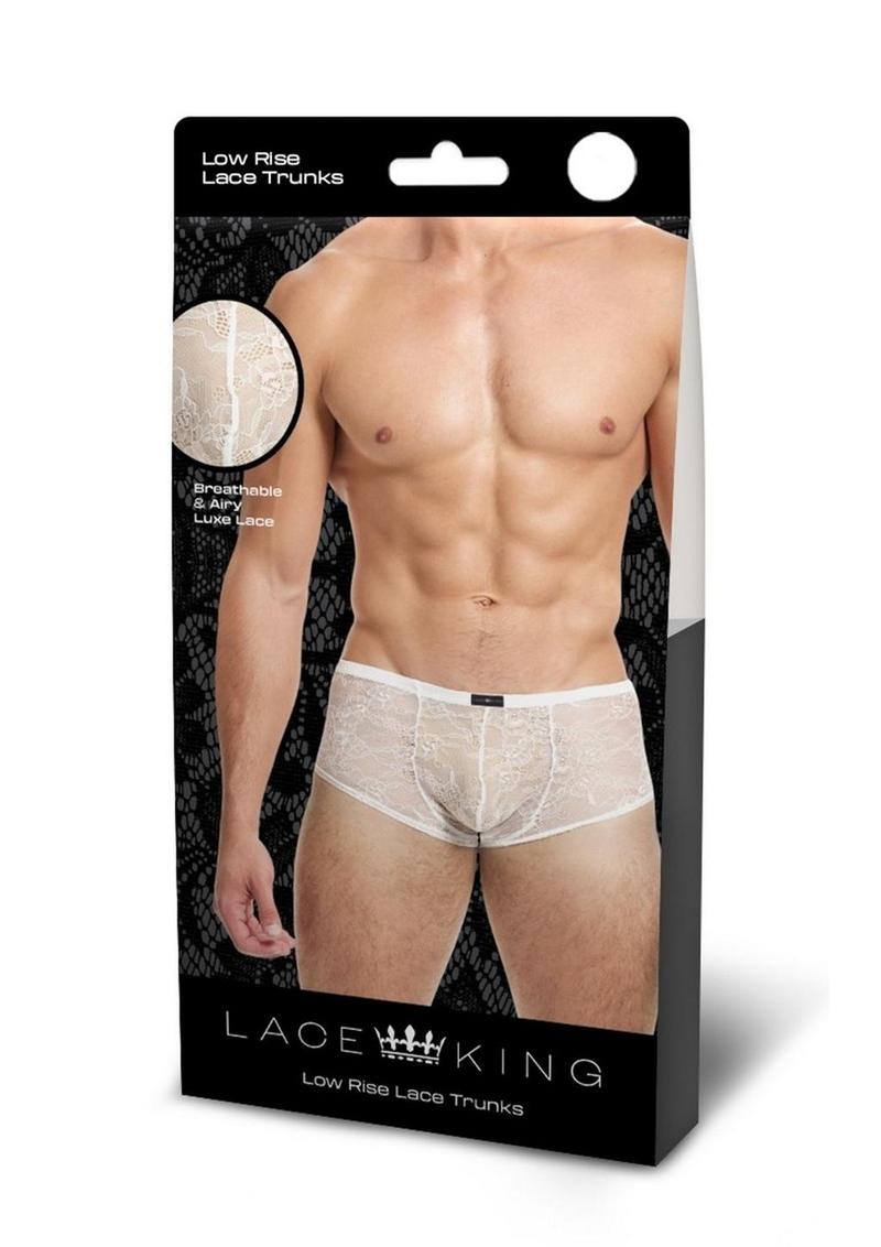 Bóxer de encaje Lace King - Mediano/Grande - Blanco
