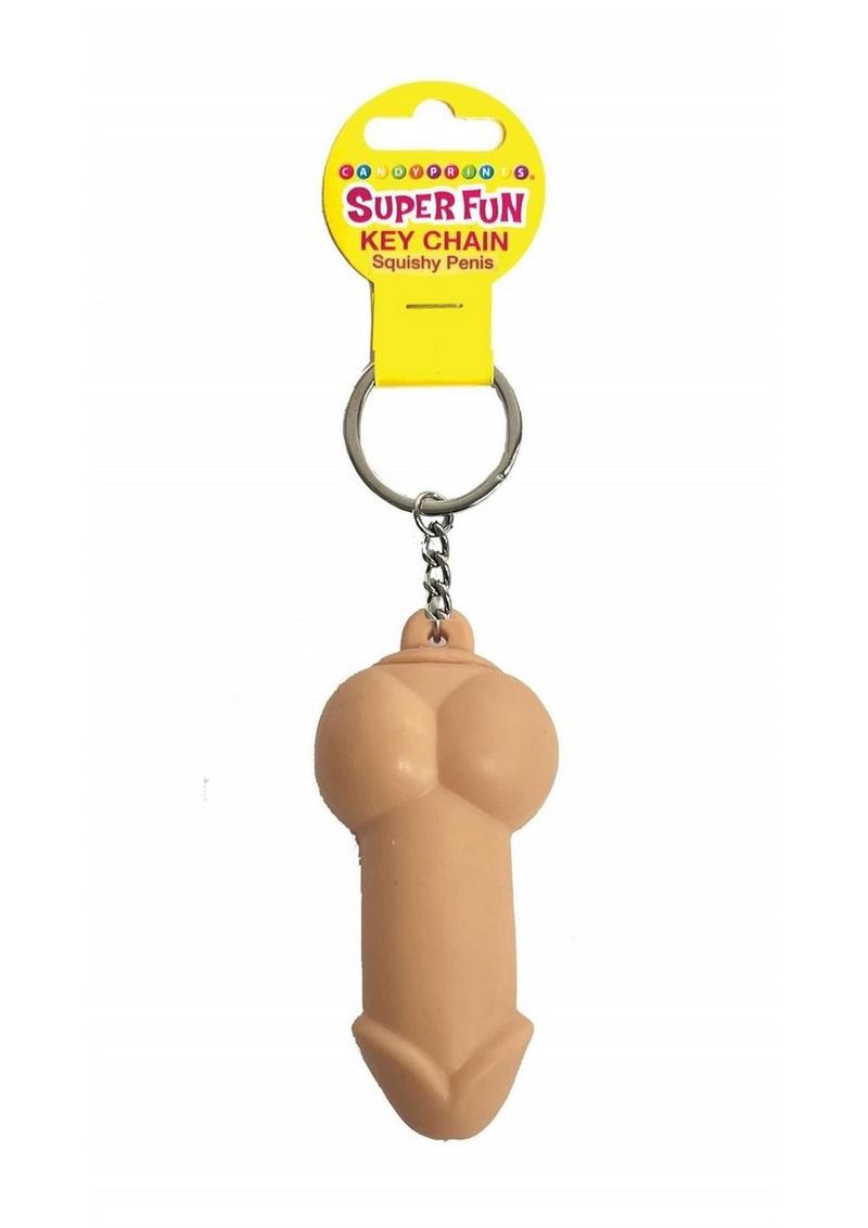 Llavero súper divertido con forma de pene blando - Vainilla