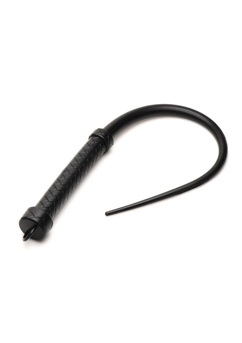 Látigo de silicona Master Series Viper Tail - Negro