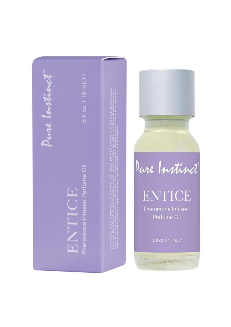 Perfume con feromonas Pure Instinct en gotero - Entice - 15 ml/0,5 oz