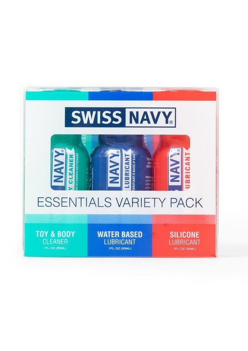 Lubricantes esenciales Swiss Navy, paquete variado de 1 oz (3 por paquete)