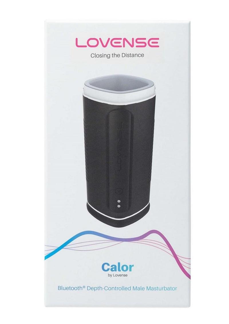 Lovense Calor - Masturbador recargable con Bluetooth y control remoto, color negro