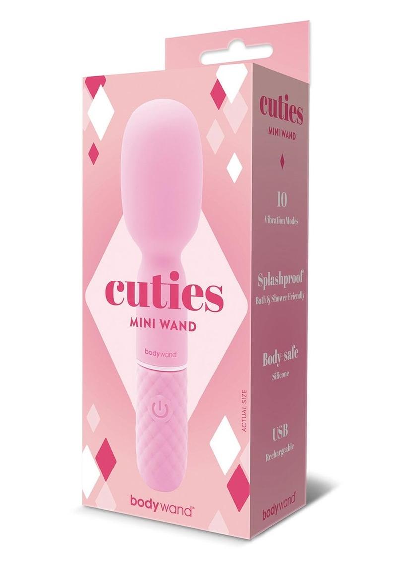 Masajeador de silicona recargable Bodywand Cuties Wand - Rosa