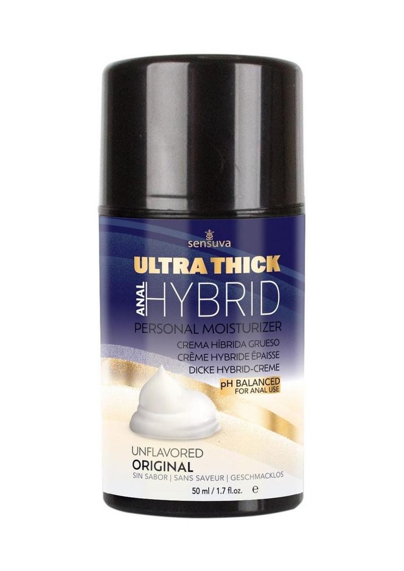 Lubricante anal híbrido ultraespeso Sensuva original sin sabor, 50 ml