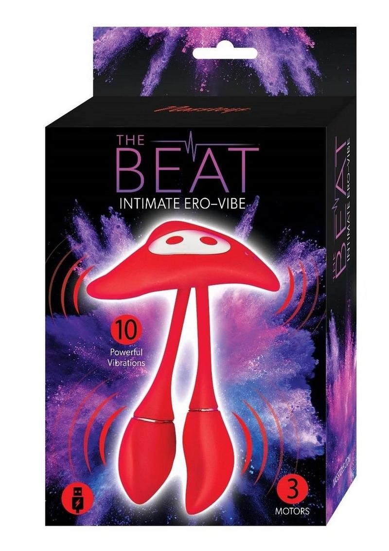 Vibrador de silicona recargable The Beat Intimate Ero-Vibe - Rojo