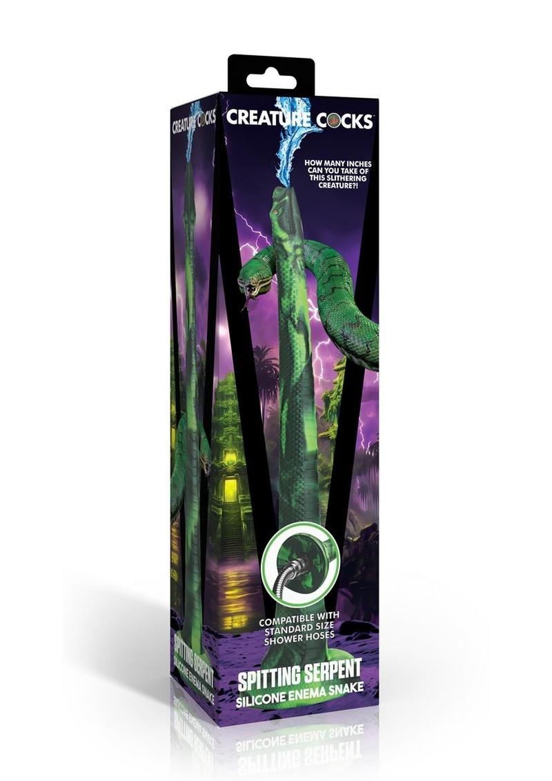 Serpiente escupidora de silicona Creature Cocks - Verde