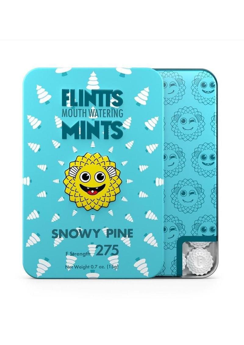 Delicias bucales deliciosas Flintts Mints - Pino Nevado (concentración F 225) - 28-30 por lata