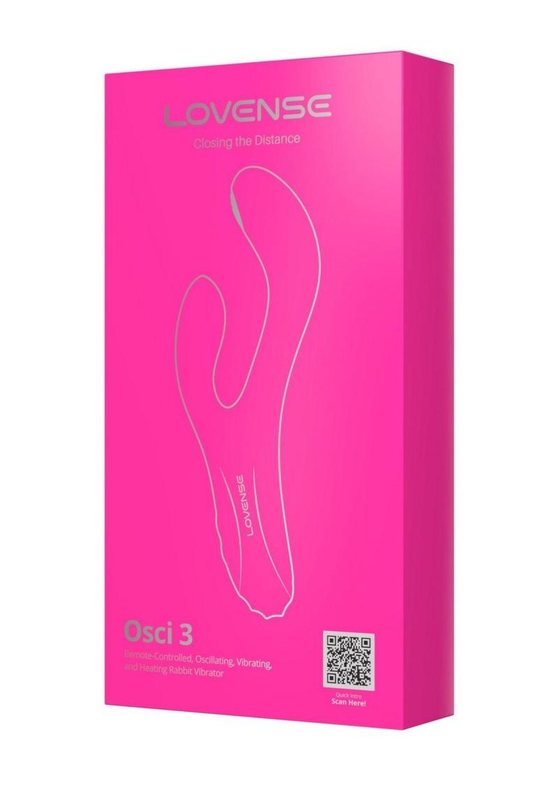 Lovense OSCI 3 - Vibrador de punto G de silicona recargable con estimulador de clítoris - Rosa