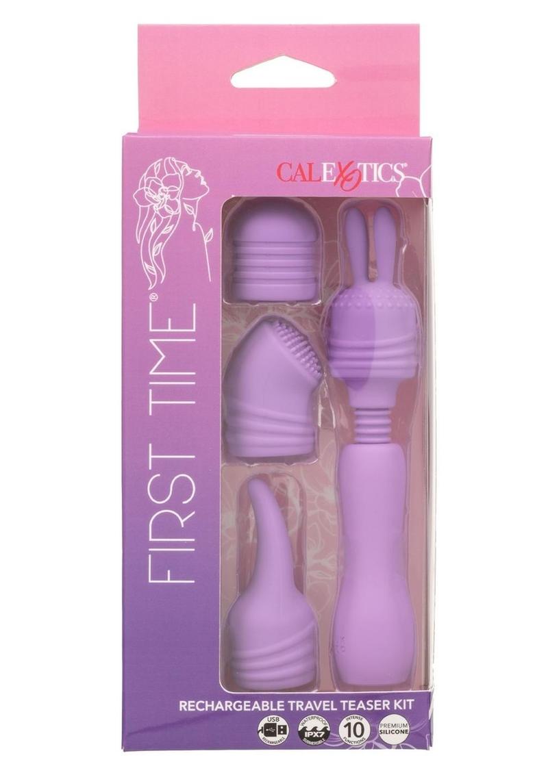 Kit de viaje de silicona recargable por primera vez - Morado