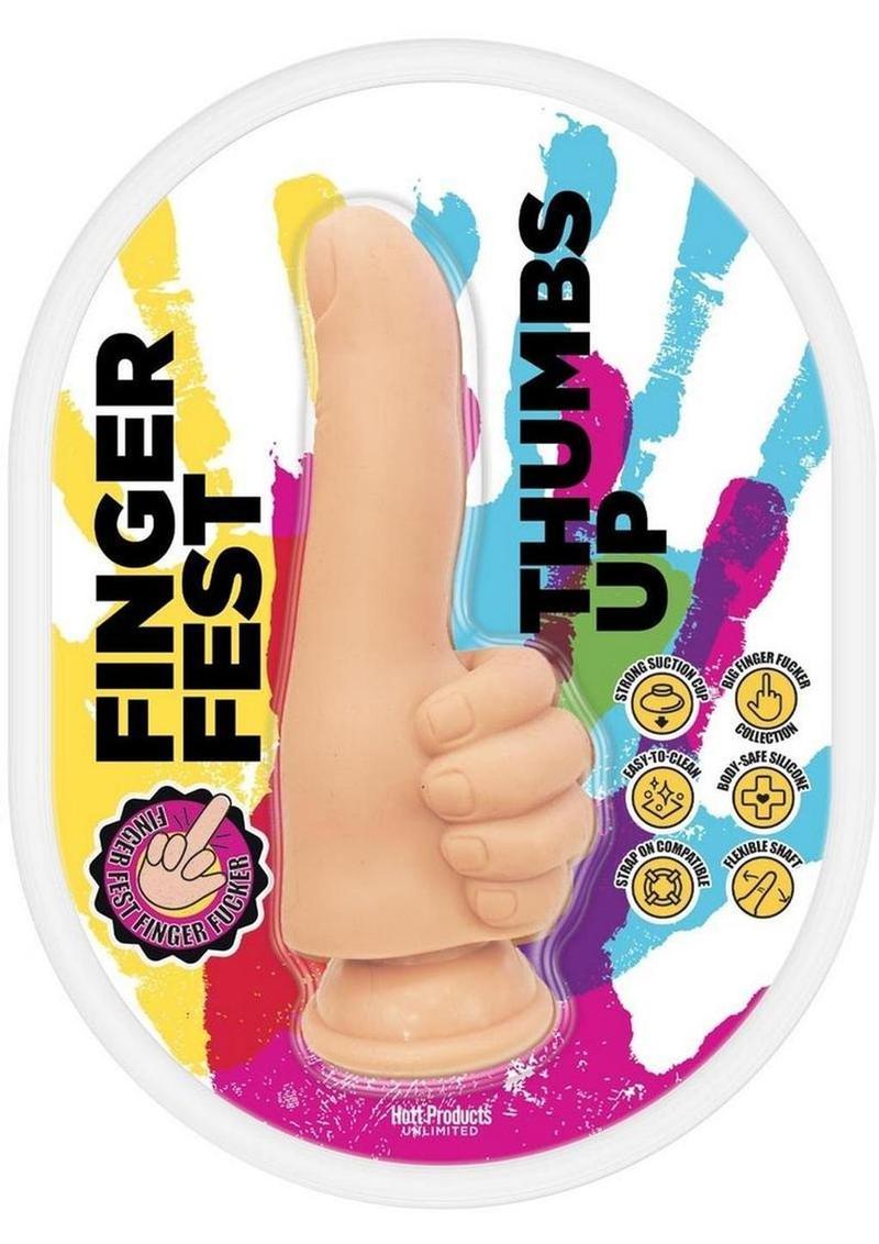 Consolador de silicona Finger Fest Thumbs Up - Vainilla