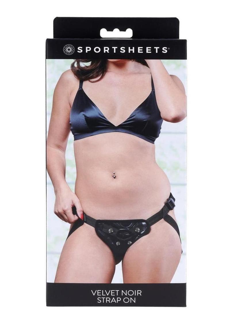 Consolador con correa Velvet Noir - Negro
