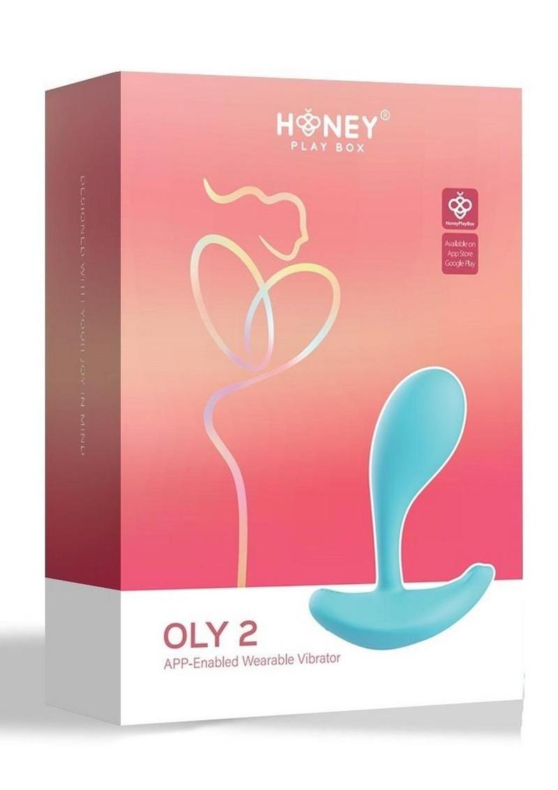 Vibrador de silicona recargable para clítoris y punto G Oly 2, con sensor de presión y aplicación, color azul claro