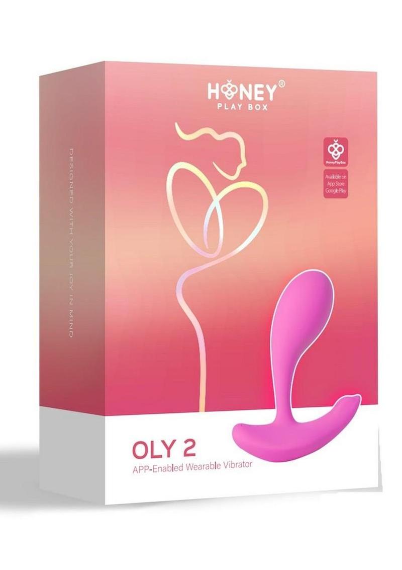 Vibrador de silicona recargable para clítoris y punto G Oly 2, con sensor de presión y aplicación, color rosa