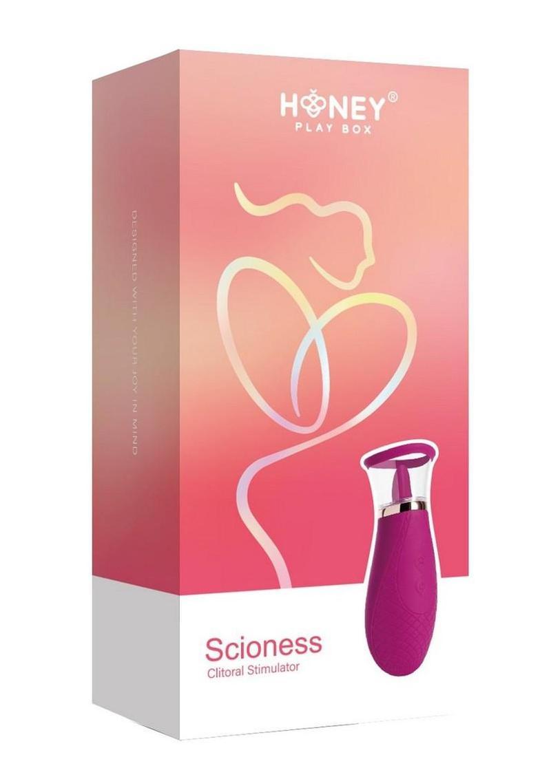 Estimulador de clítoris Scioness para chupar y lamer - Morado