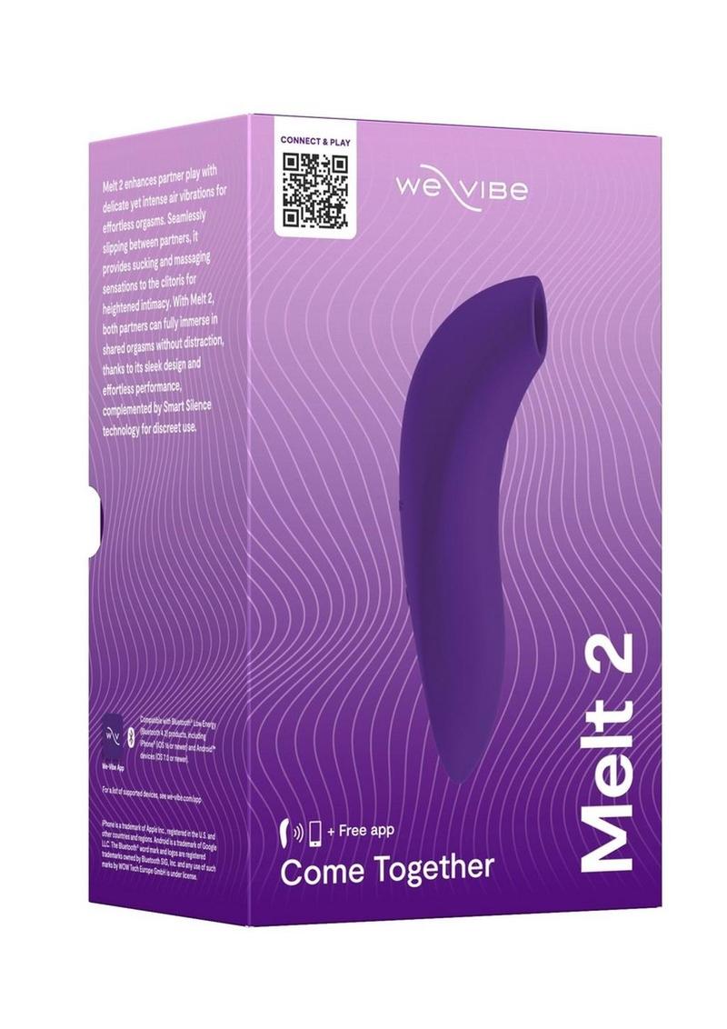 Vibrador de silicona recargable para parejas We-Vibe Melt 2 - Morado