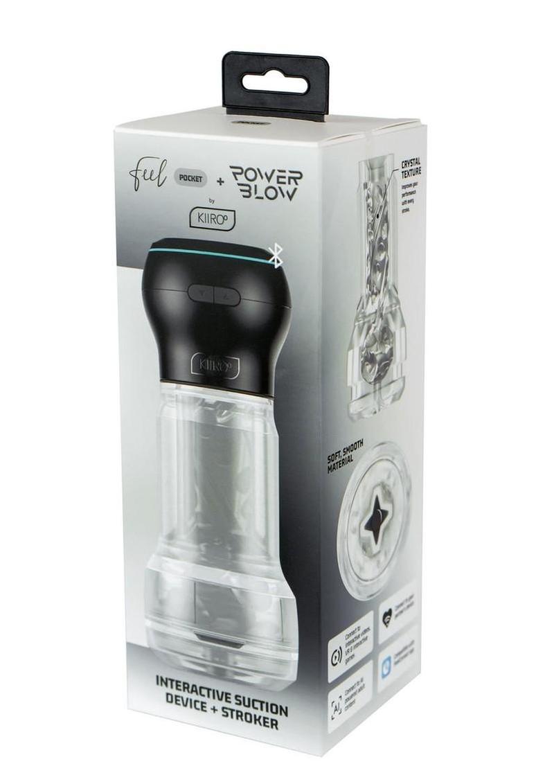 Combo PowerBlow y Pocket Stroker Crystal - Negro/Transparente