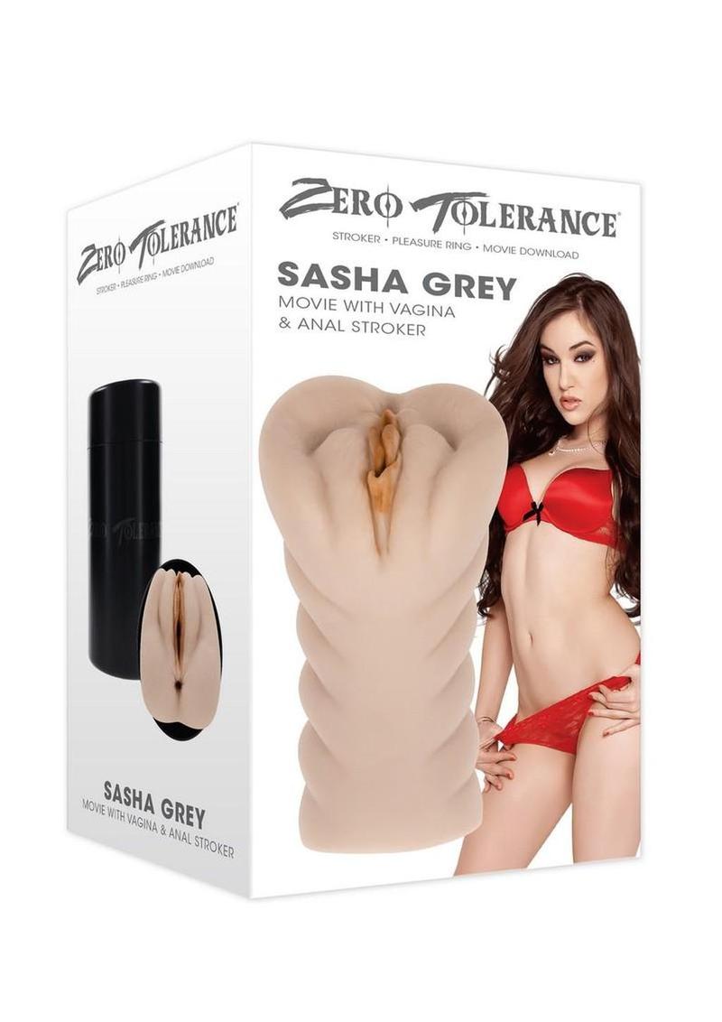 Masturbador Zero Tolerance Sasha Grey - Vagina/Anal - Vainilla