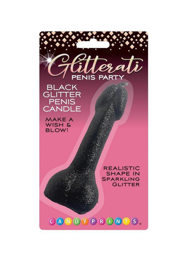 Vela de pene Glitterati - Brillantina negra