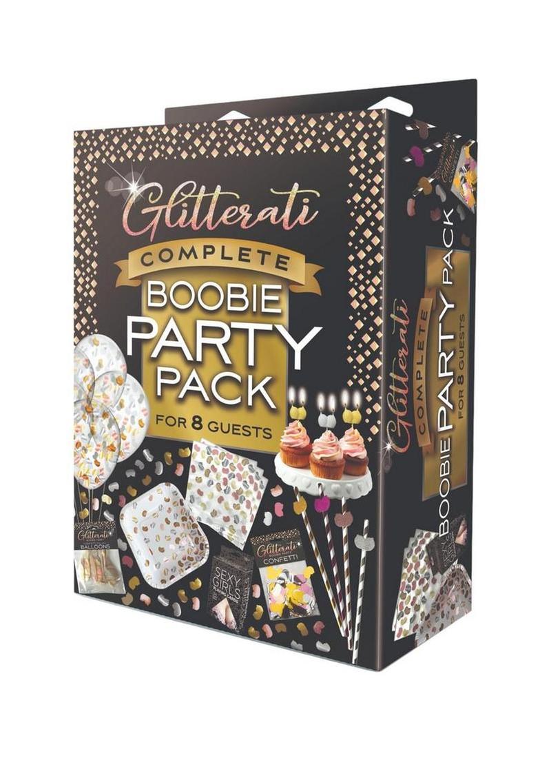 Paquete de fiesta Glitterati Boobie - Negro/Dorado