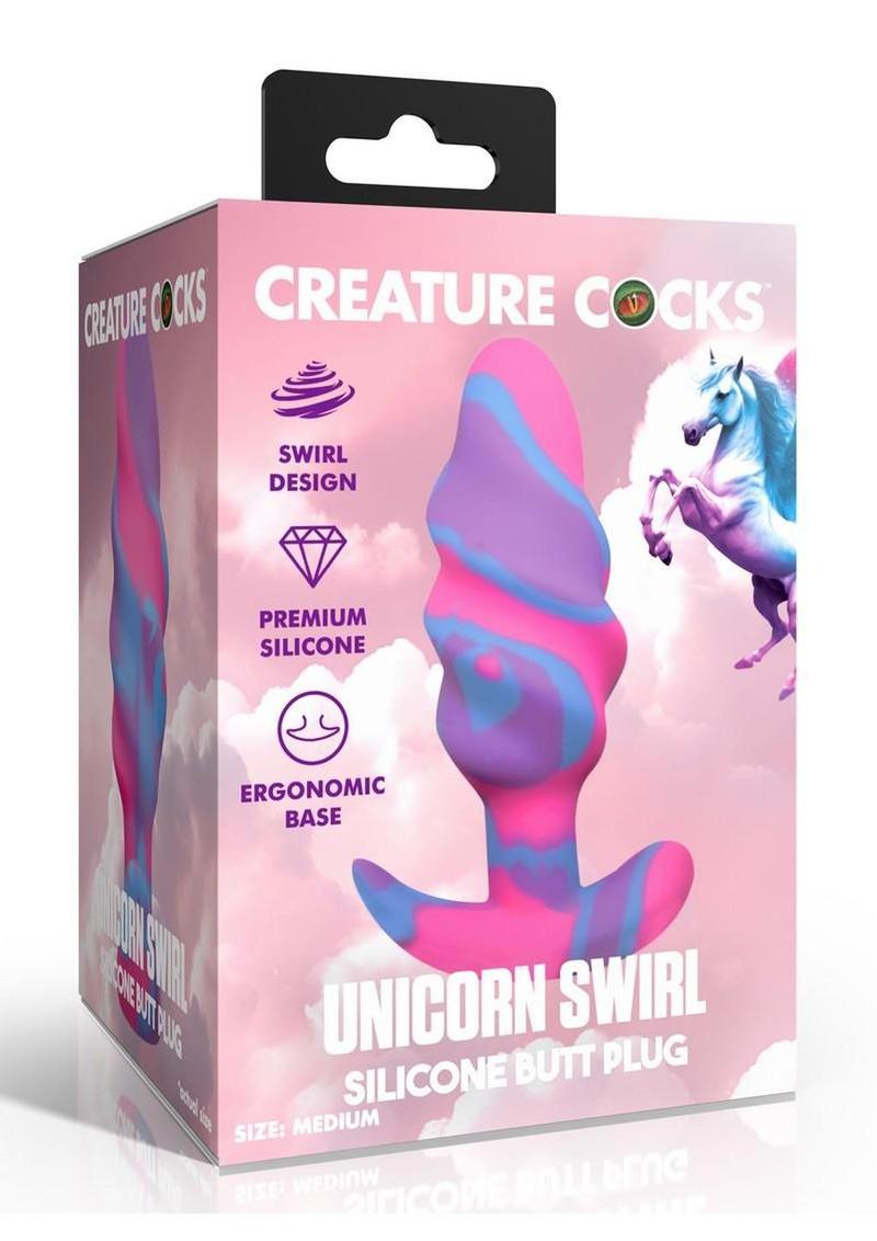 Tapón anal de silicona con forma de unicornio de Creature Cocks - Grande - Multicolor
