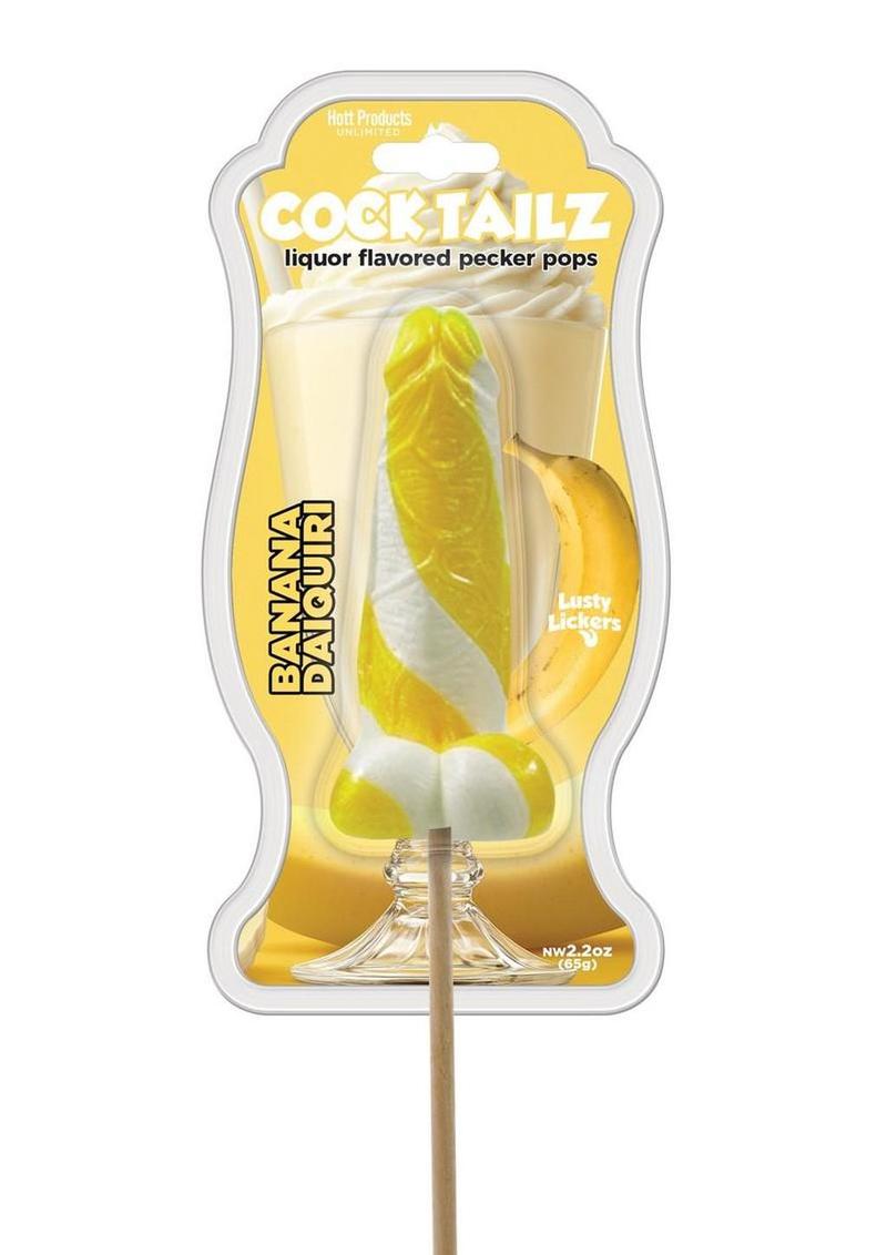 Paletas de Pecker con sabor a licor Cocktailz - Amarillas
