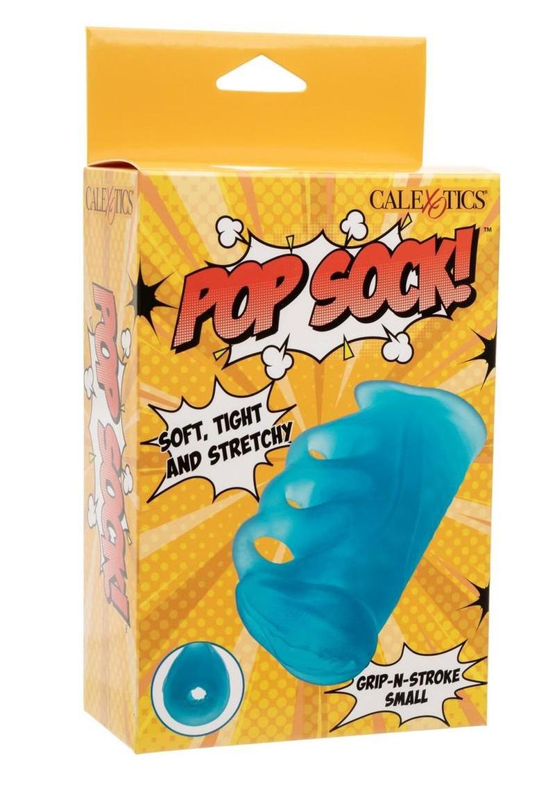 Masturbador Pop Sock Grip N Stroke - Pequeño - Azul