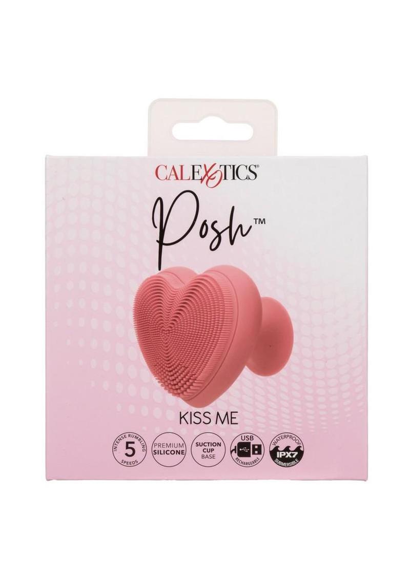 Vibrador de silicona recargable Posh Kiss Me - Rosa