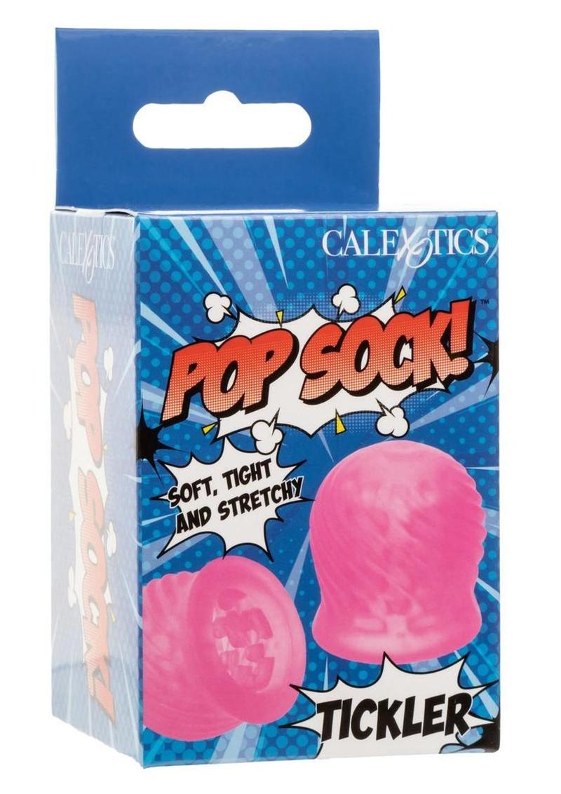 Masturbador reversible texturizado Pop Sock Tickler - Rosa
