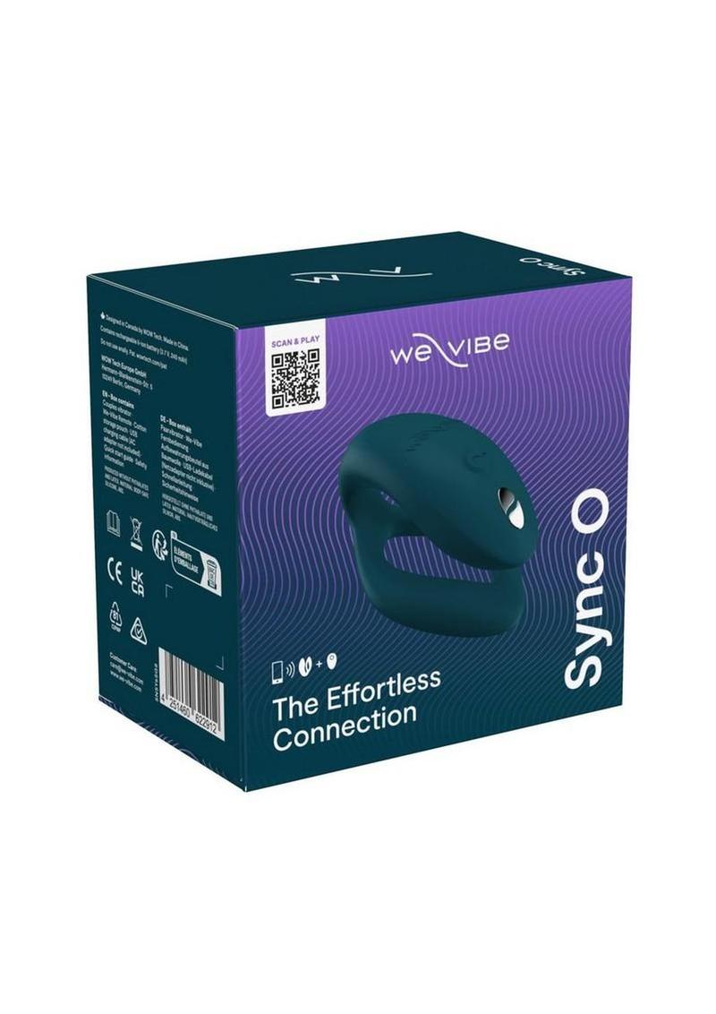 Vibrador de silicona recargable para parejas We-Vibe Sync O con control remoto - Verde terciopelo